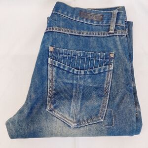 Ring of Fire Men’s Bootcut Jeans 32x30 Y2K Medium Wash Denim